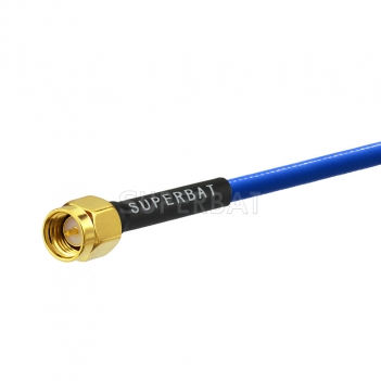 Wisdom Atsu 定制 Customized SMA Male Straight to Bare End Blue Jacket RG402 Cable
