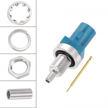 Superbat Waterproof Fakra Code Z male bulkhead O-ring Plug connector for RG316 RG174 Coaxial Cable