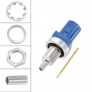 Superbat Waterproof Fakra Code C male bulkhead O-ring Plug connector for RG316 RG174 Coaxial Cable