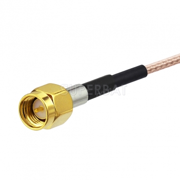 SMA Extension Cable SMA Male to SMA Female Bulkhead Cable Using RG178 Coax RF Cable Assembly
