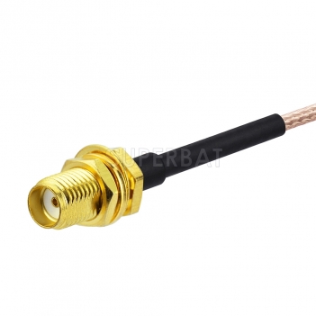 SMA Extension Cable SMA Male to SMA Female Bulkhead Cable Using RG178 Coax RF Cable Assembly