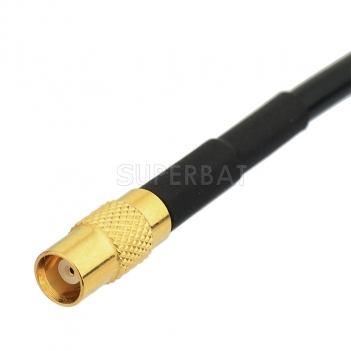 Superbat MCX Female to MCX Male Right Angle RG174 100cm GPS Extension Coax Cable for GPS Antenna