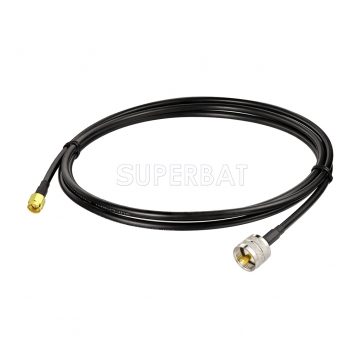 SMA Straight Plug to UHF Straight Plug LMR195 200cm