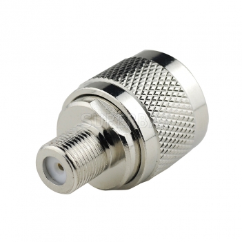 N male plug to F female jack RF coaxial adapter connector Zinc Alloy