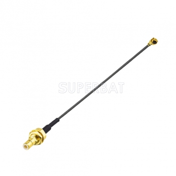 SMB to uFL/u.FL/IPX/IPEX RF Adapter Cable SMB bulkhead male jack with fixing nut OD 1.13 extension pigtail cable