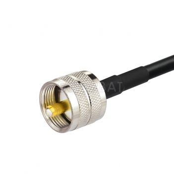 UHF Straight Plug to UHF Straight Plug LMR195 100cm