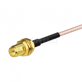 RP SMA Male to RP SMA Bulkhead 2.4GHz Bluetooth/Wi-Fi Antenna Extension Cable Extension Lead Wireless RP-SMA RG316 cable