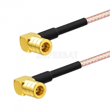 SMB Plug Right Angle to SMB Plug Right Angle Cable Using RG316 Coax