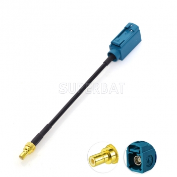 DAB/DAB+ Car radio aerial Fakra to SMB Adapter cable for pure Highway 300Di