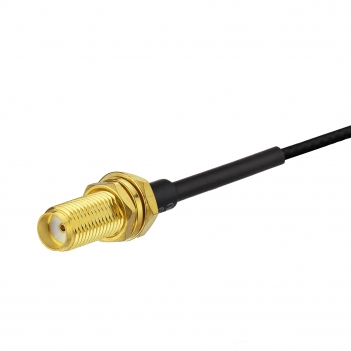 RF pigtail cable SMA female bulkhead with 15mm long thread to ufl/u.fl /ipex for 1.37mm cable