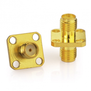 Superbat SMA jack to SMA jack female panel mount straight adapter connector short version