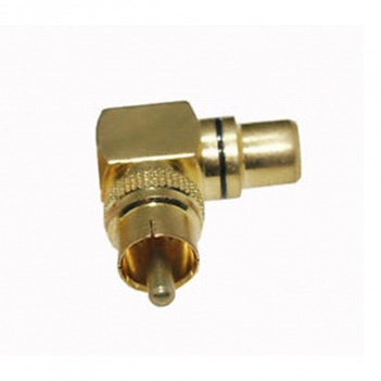 RCA Jack Female to RCA Plug Male Adapter Right Angle