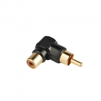 RCA Jack Female to RCA Plug Male Adapter Right Angle