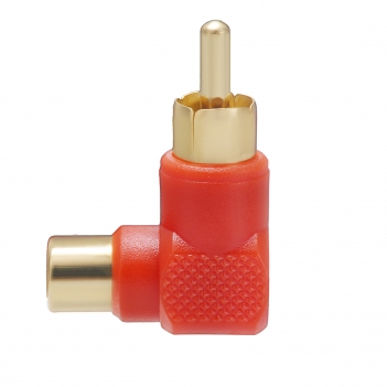 RCA Jack Female to RCA Plug Male Adapter Right Angle