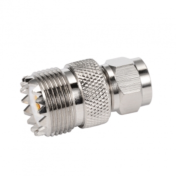 Type F Male to PL-259 / UHF Female Coaxial Adapter Connector for amateur radio TV Antenna Wireless LAN Devices