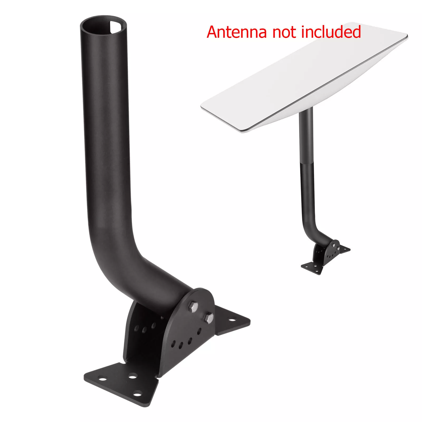 Lightweight Sturdy Adjustable J-type Wall Mount Antenna Pole Thick Aluminium Alloy Material for V2 Starlink TV antenna