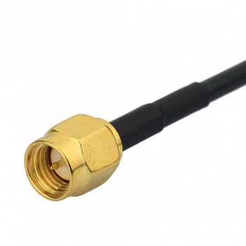 SMA Male to SMA Male Right Angle Cable Using RG174 Coax