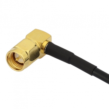 SMA Male to SMA Male Right Angle Cable Using RG174 Coax