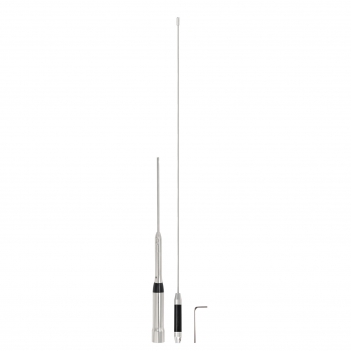 Vehicle Mobile Ham Radio Antenna Dual Band VHF UHF 144/430MHz Anti-Rust Antenna 26in, PL259 Connector