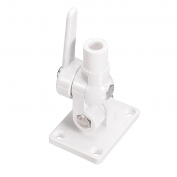 VHF Marine GPS Antenna Mounting Kit Dual-axis Heavy-duty Adjustable Base Fixed Mount Bracket for Boat