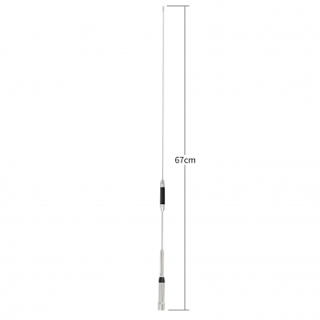 Vehicle Mobile Ham Radio Antenna Dual Band VHF UHF 144/430MHz Anti-Rust Antenna 26in, PL259 Connector