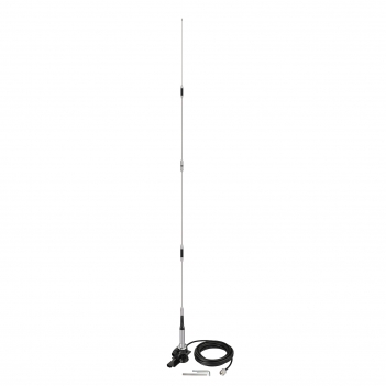 High Gain 62inch Mobile Ham Radio Antenna VHF UHF Dual Band 144 430MHz Lip Mount Anti-Rust Antennas PL259 Male 16.5Ft RG58 Cable Vehicle Car Truck Amateur Radio Two Way Radio Antennae