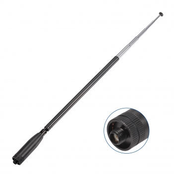 Two Way Radio Antenna Replacement Telescopic/Rod HT Antenna SMA Female Dual Band VHF/UHF 144/430MHz Antenna for Kenwood/Wouxun/TYT Radios Walkie Talkie etc.