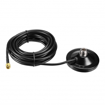 Lora Antenna Magnetic Base - N Female to RP-SMA Male - compatible with Nebra BOBCAT 300 RAK V2 Syncrobit SenseCAP M1 Helium HNT Miner Hotspot LoraWan Fiberglass Antennae