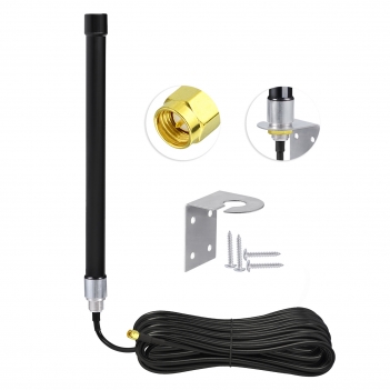 Outdoor 4G LTE Mimo Cellular Antenna High Gain Long Range 6dBi SMA Antennas with 32.8ft Coaxial Cable for Spypoint Covert Tactacam Trail Game Cam Cell Phone Security Camera Router Modem Antenna