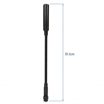 High Gain Ham Radio Antenna VHF UHF 136-174mhz 400-520mhz Amateur Walkie Talkie CS Tactical Gooseneck Antennas Compatible with Kenwood Wouxun Baofeng BF-F8HP UV-5R UV-82 BF-888S