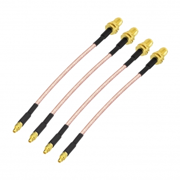 SMA to MMCX Coax Cable MMCX Male to SMA Female Adapter Extension Cable 10CM for Wi-Fi Routers FPV Drones Multicopter Antennas GPS Analyzer etc.4-Pack