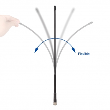 Ham Radio Soft Whip Antennas VHF 136-174MHz Amateur Walkie Talkie Two Way Radio Antenna Compatiable with BaoFeng BF-888S Arcshell AR-5 AR-6 AR-7 Retevis H-777 H-777S Kenwood FRS Radio