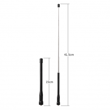 VHF UHF Telescopic Antenna Dualband 144/430MHz Flexible Ham Radio Antenna for Ham Radio Baofeng UV-82 UV-5R Kenwood HYT Walkie Talkie CB Radio Antenna