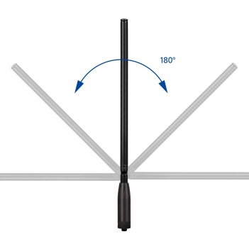 Two Way Radio Antenna Replacement Telescopic/Rod HT Antenna SMA Female Dual Band VHF/UHF 144/430MHz Antenna for Kenwood/Wouxun/TYT Radios Walkie Talkie etc.