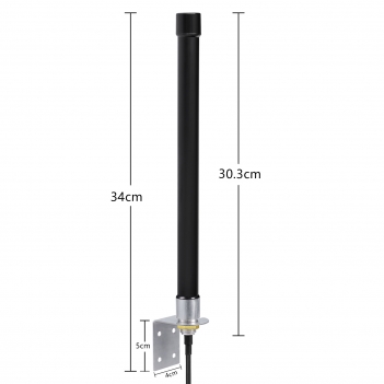 Outdoor 4G LTE Mimo Cellular Antenna High Gain Long Range 6dBi SMA Antennas with 32.8ft Coaxial Cable for Spypoint Covert Tactacam Trail Game Cam Cell Phone Security Camera Router Modem Antenna