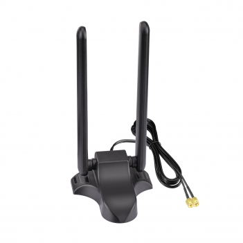 WiFi 6E Antenna Tri-Band 2.4GHz 5GHz 6GHz Magnetic Base WiFi Antennae, RP-SMA Connector for PC Desktop Computer Motherboard PCIe Bluetooth WiFi 6E Card Wireless Router