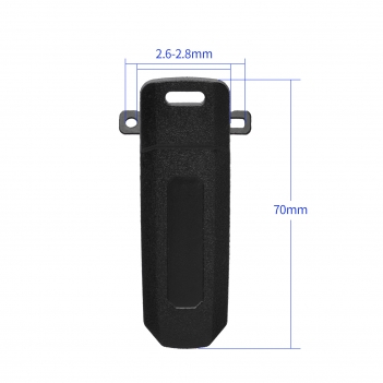 Two Way Radio Walkie Talkie Universal Clip Replacement 5-Pack Compatible with Baofeng H-777 BF-666S BF-888S UV-5R UV-5RA UV-5RB UV-5RC 5RD 5RE 5RE+ Series