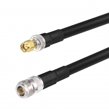 Lora Antenna 20ft ALSR400 Ultra Low Loss RF Extention Cable - N Female to RP-SMA Male - with SMA Male Adapter Compatible with Helium HNT BOBCAT Miner SyncroBit Gateway Sensecap Hotspot Antennas