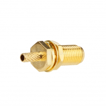 RP-SMA Jack (male pin) Crimp Connector with long thread length 15mm for RG174 RG316 LMR100