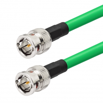 SDI Cable BNC Cable 3G/6G/12G SDI Cable 50ft (Belden 1694A Green), Supports UHD 3G-SDI/6G-SDI/4K/6K Video Decoder Converter, Precision Video Cable