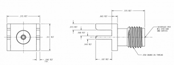 SMA Jack Female PCB Mount Connector Straight for .068 inch End Launch