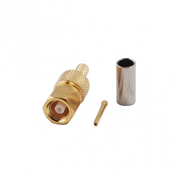 SMC Plug Female Connector Straight Crimp for RG316