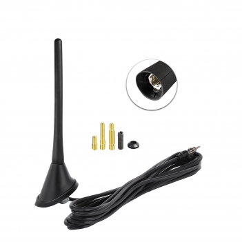 Car Universal AM FM Stereo Radio 6.3 Inches Antenna with Mount Base - Universal Vehicle FM Replacement Antenna