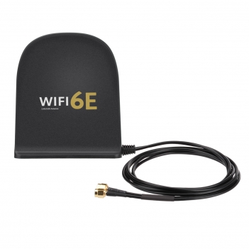 WiFi 6E Antenna aWiFi 6E Antenna Tri-Band 2.4GHz 5GHz 6GHz MIMO RP-SMA Male MagnetiTri-Band 2.4GHz 5GHz 6GHz MIMO RP-SMA Male Magnetic Base 8dBi Antenna with 6.5ft Cable for WiFi Router Wireless Network Card PC Motherboard PCI PCIe Card Security IP Camera