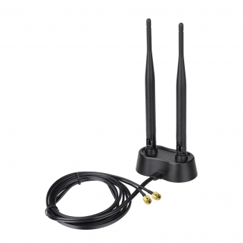 Dual Antenna 6DBi Omni Directional RP-SMA For Indoor WiFi Wireless Range Signal