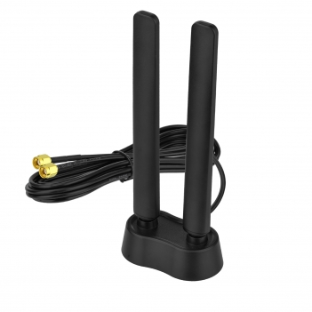 WiFi 6E Tri-Band Antenna 6GHz 5GHz 2.4GHz Gaming WiFi Antenna Magnetic Base with 6.5ft Extension Cable for PC Desktop Computer PCIe WiFi 6E Card WiFi Router