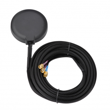 4G LTE MIMO Cellular GPS Adhesive Magnetic Mount Antenna with Braided Sheath for 4G LTE GPS Cradlepoint IBR900 IBR1700 Sierra Wireless Airlink MG90 MP70 GX450 RV50 RV50X Industrial Gateway Modem Mobile Router