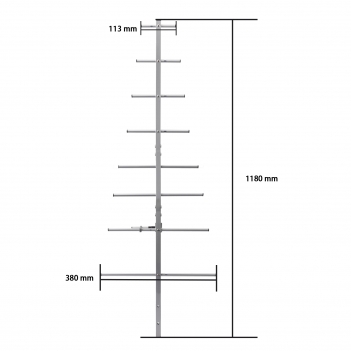 9 Elements Yagi Antenna High Gain 13dBi UHF 430-450MHz Aluminum Alloy Outdoor Antennas with 10ft Cable for Ham Radio GMRS Repeater System Amateur Two-Way Radios Scanner Satellite Radio