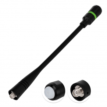 UHF VHF 136-174MHz 400-470MHz Ham Radio Dual Band Antenna with LED Light - Compatible with Baofeng UV-5R BF-F8HP 888S Retevis RT-5R RT5 RT-5RV RT29 Aliunce HD1 Arcshell AR-5 Two Way Radio