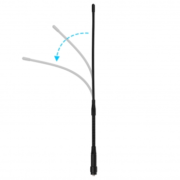 Dual Band UHF VHF Ham Radio Antenna - 136-174MHz 400-470MHz Soft Whip Antenna - Compatible with Baofeng UV-5R BF-F8HP 888S Retevis RT-5R RT5 RT-5RV RT29 Aliunce HD1 Arcshell AR-5 Two Way Radio